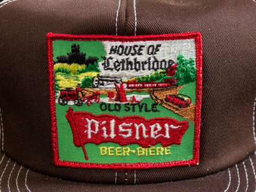 Vintage Old Style Pilsner Beer K Brand Trucker Hat Snapback House of Lethbridge - Picture 2 of 5