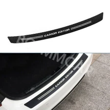 Car Rear Trunk Bumper Guard Sill Plate Scuff Anti-Scratch Sticker Protector Trim
