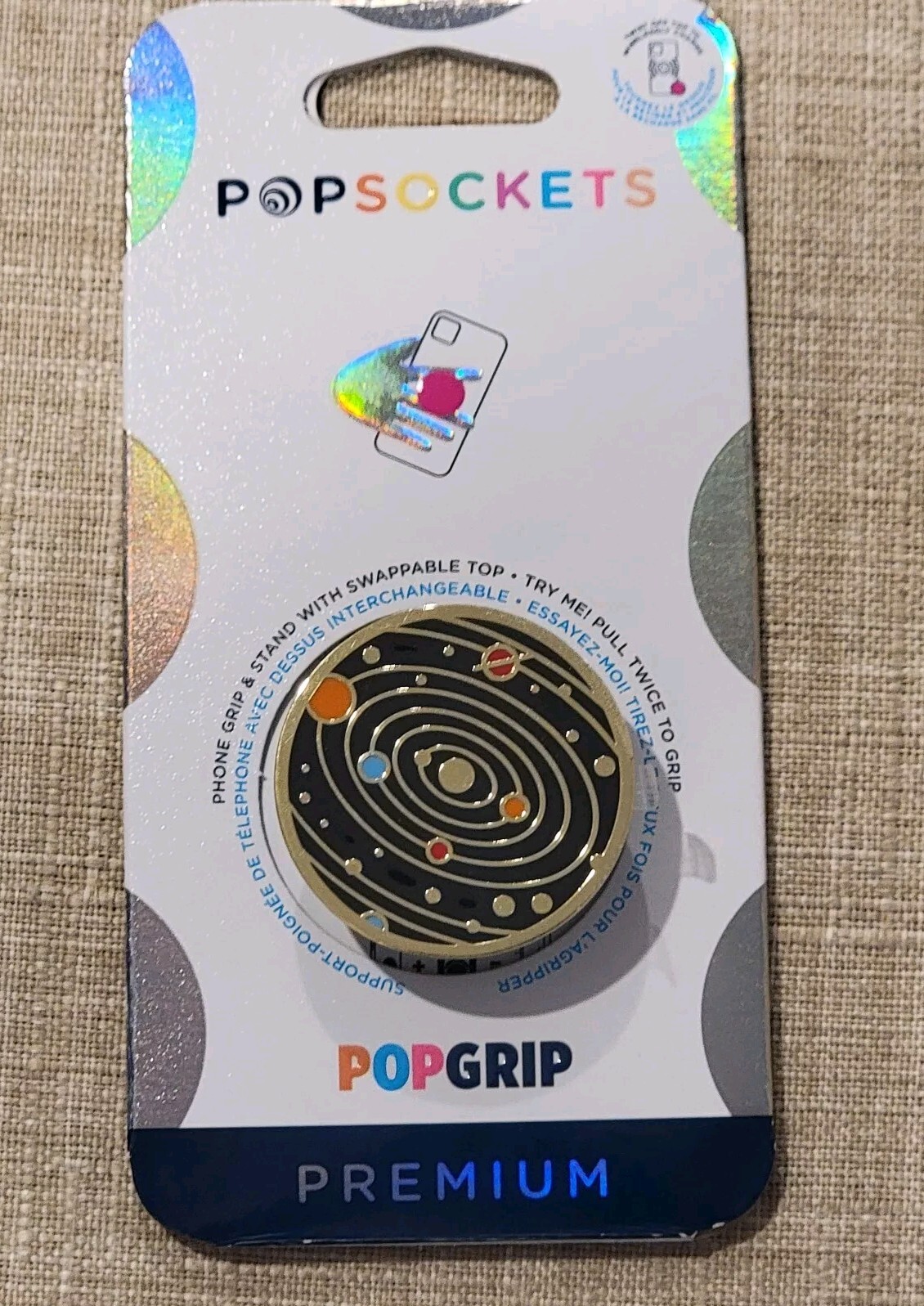 Popsocket PopGrip Stand Universal Phone Holder Milky Way Solar System Space-image