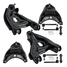 10pcs Front Lower Upper Control Arm Tie Rod End Kits For 88-99 Chevrolet C1500