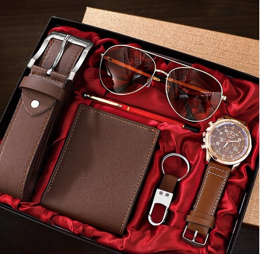 Mens wallet and watch set hot sale