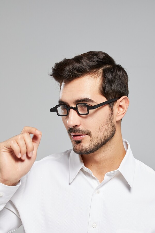 Mens Reading Glasses Vintage Readers Small Square Retro Eyeglasses 1.50