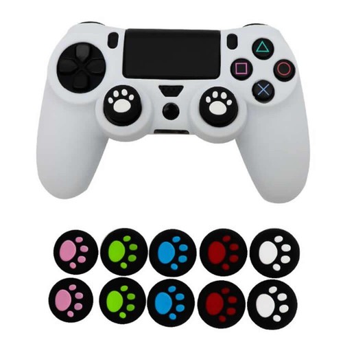 10x Silicone Grip Cap Cover Thumb Stick For PS5 PS4 PS3 Xbox360 One Cat Paw Claw - Picture 4 of 43