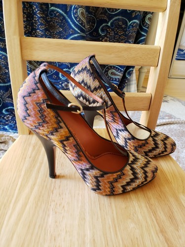 Missoni Amber Color Women PUMP HEEL 4INCH Shoe. SIZE 40/ 10US - Picture 4 of 12