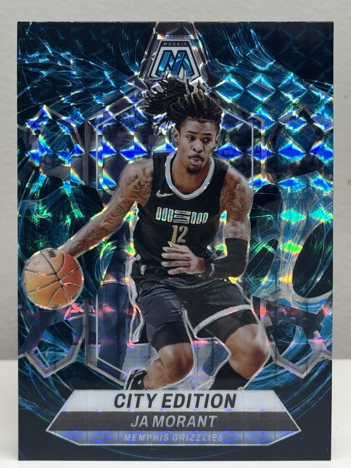 2023-24 Panini Mosaic City Edition Genesis Prizm #288 Ja Morant SSP