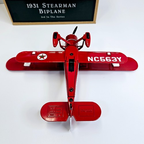 Wings of Texaco Series 2, 3 Northrop Gamma, Stearman Diecast Plane Bank Ertl Lot - Picture 21 of 23