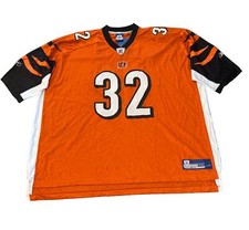 NFL Reebok Rudi Johnson #32 Cincinnati Bengals Vintage Jersey Men’s Size 5XL