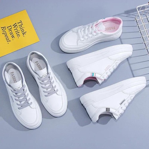 Zapatillas De Deporte Para Mujer Zapatos Deportivas Blancos Moda Tenis Elegante - Picture 6 of 25