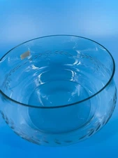 Lausitzer Crystal Bowl Hand-Cut German Democratic Republic Floral Vines Leaves