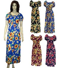 Womens Floral Print Maxi Dress Size M L