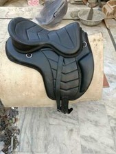 Treeless Leather Saddle In Black Color Multi Size