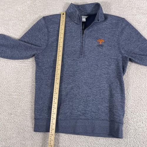 Nike Kiawah Island 1/4 Zip Pullover Mens Small Blue Dri Fit 1/2 Zip Golf Sweater - Picture 7 of 11