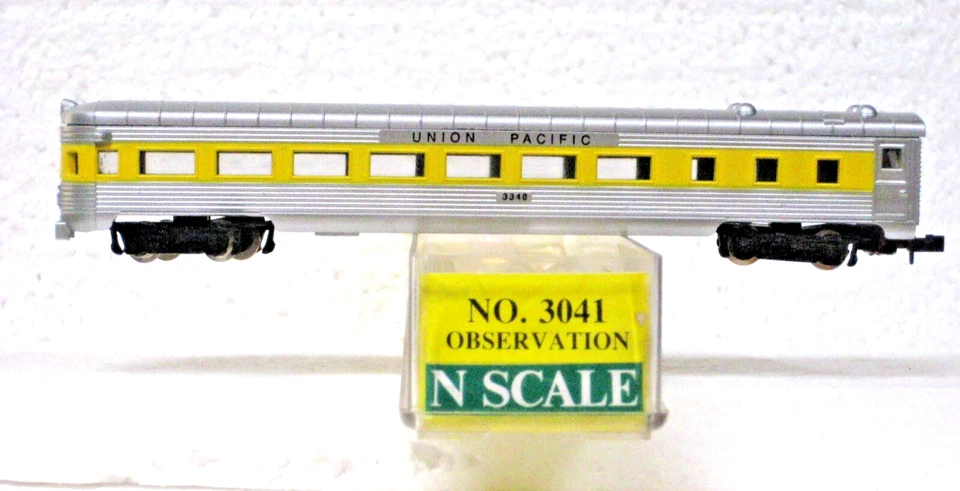 N SCALE UNION PACIFIC OBSERVATION  PASSENGER CAR #3041  MODEL POWER - Image 2 of 4