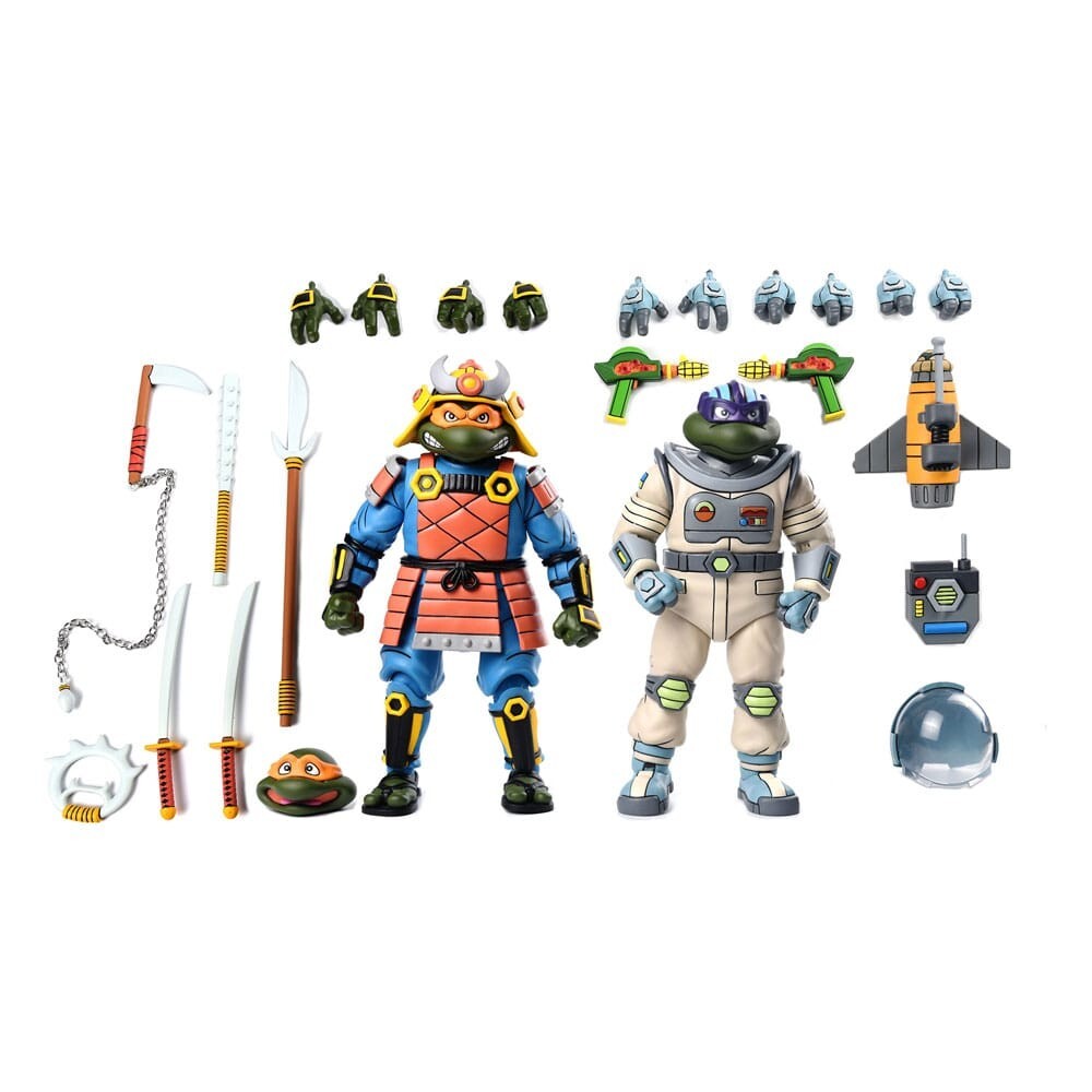 Tortues Ninja figurines Space Adventure pack premium cartoon de collection 18cm