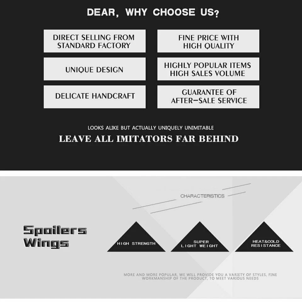 Fit For 2007-2008 BMW M5 550i 530xi Deck Lid Spoiler Wing Lip Un ABS Foto 4 de 4