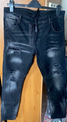 Dsquared2 Distressed Paint Splatter Jeans - Rrp £550