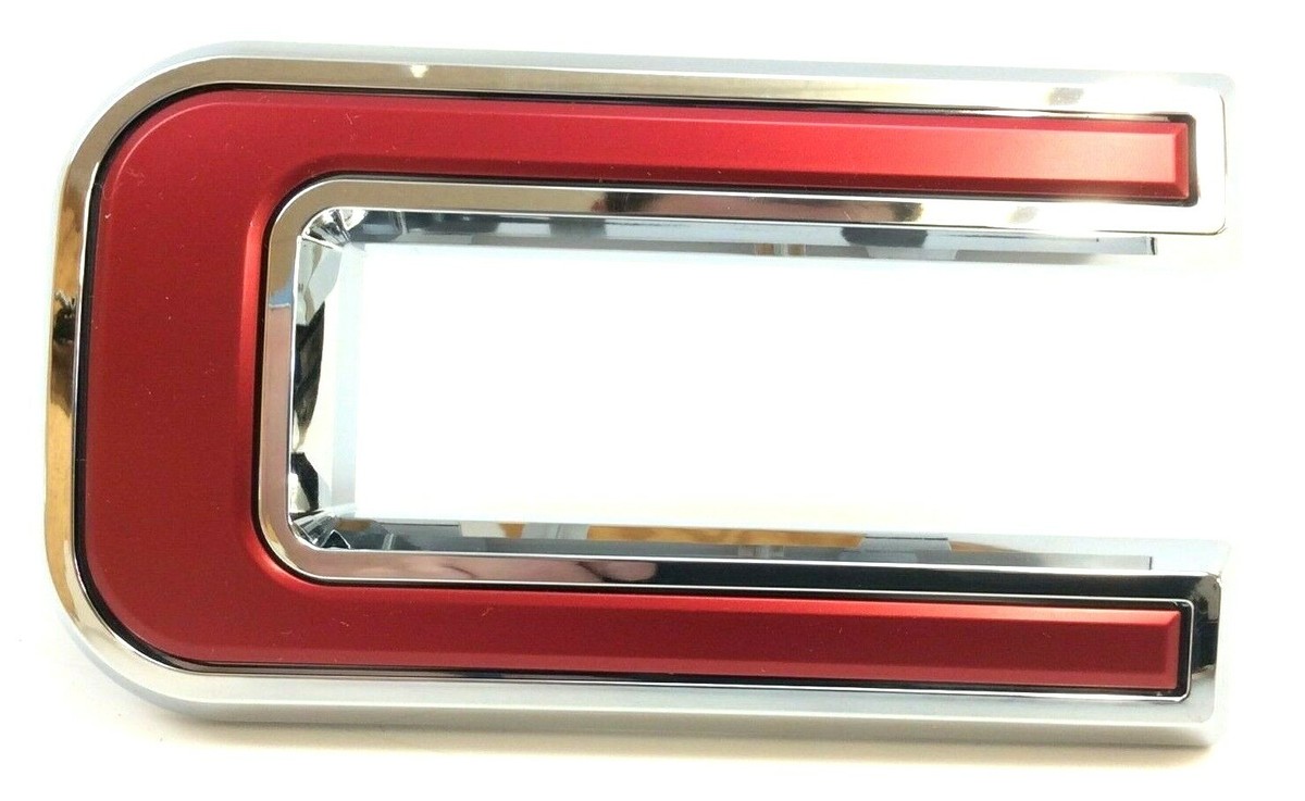 2019 2020 GMC Sierra 1500 front grille red Nameplate Emblem new 