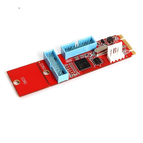 2Port 19Pin USB3.0 to M.2 B M Key Motherboard Adapter Converter Card - 第 9/9 張圖片