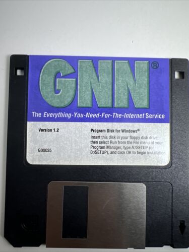 GNN  - Everything You Need For The Internet Service 3.5" Floppy Disk V1.2 - Afbeelding 1 van 2