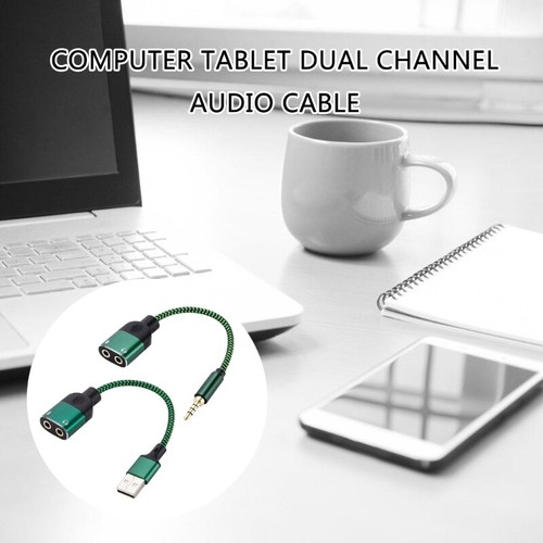 Multiple Device Compatible USB Sound Card with 3.5mm and Microphone Port - Afbeelding 2 van 10