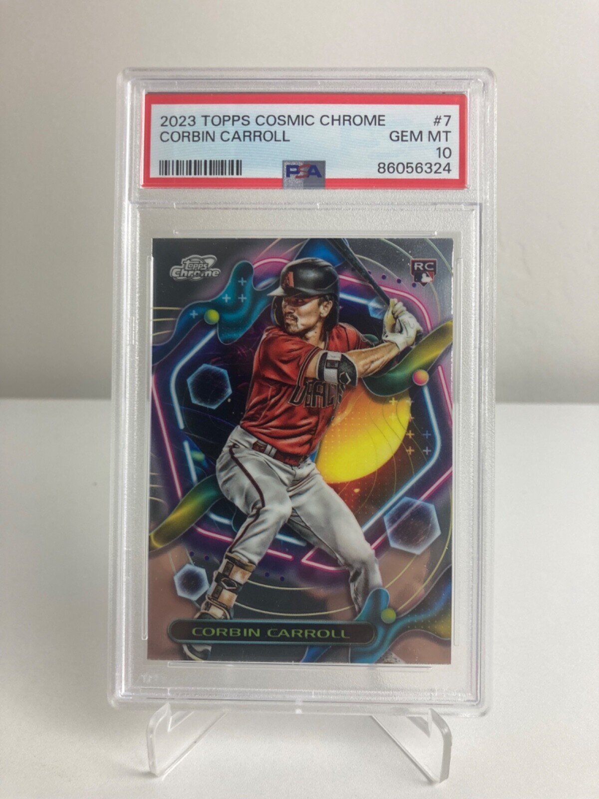 2023 TOPPS COSMIC CHROME #7 CORBIN CARROLL ROOKIE - GEM MINT PSA 10