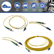 Fibre Optic Patch Cable LC to ST Simplex OS2 Singlemode w/ 2mm Jacket Yellow
