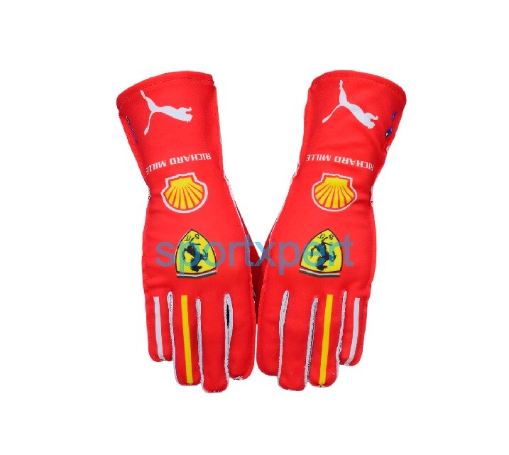 Charles Leclerc F1 Karting Gloves 2024 Carlos Sainz Formula1 / Sim Racing Gloves
