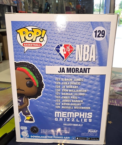 NBA Funko Pop vinyl Basketball Memphis Grizzlies Ja Morant 129 figure - Imagen 2 de 5