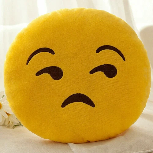 Kindergeschenk Emoji Soft Cushion Kissen Smiley Emoticon Plüschtier 33cm - Bild 8 von 42