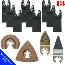 13 Saw Blade Oscillating Multi Too Wood Metal Work DIY Universal Fit
