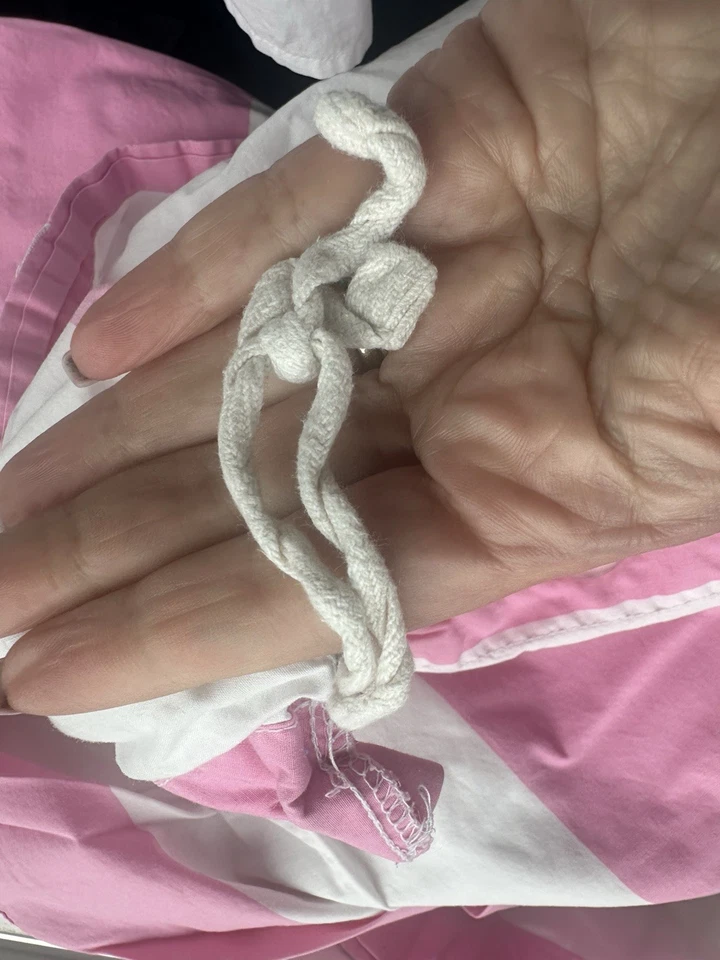 CUBIERTA NÓRDICA Pottery Barn Adolescentes Niños ROSA Y BLANCO RUGBY RAYAS Doble Foto 4 de 4