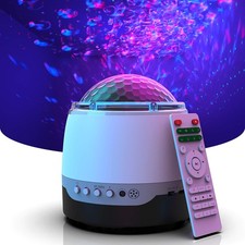 Star Galaxy Projector Night Light White Noise Speaker for Kids Bedroom Realistic