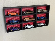 Premium Hot Wheel & Matchbox Rectangle Display System with Custom 3D Backdrop!