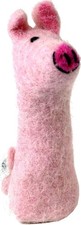 Handgemachte Fingerpuppe aus Filz - Schwein - 10*4*4 cm