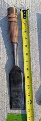 WI Barn Antique Vintage Woodworking Framing Chisel Marked ''BP  2'' W x 13''L     D