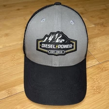 Diesel Power 2013 Gray Black Mesh Snapback Hat Trucks Mountain Auto Engine