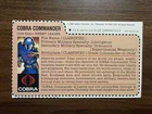 G.I. Joe 1982 COBRA COMMANDER Mail-Away Uncut File Card Vintage Original Rare