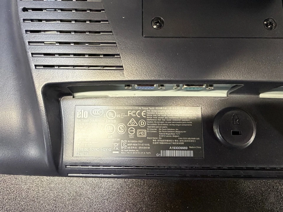 NEW ELO ET1515L-7CWC-1-GY-G E280484 15 inch Touch Screen Monitor POS W Stand VGA - Image 3 of 4