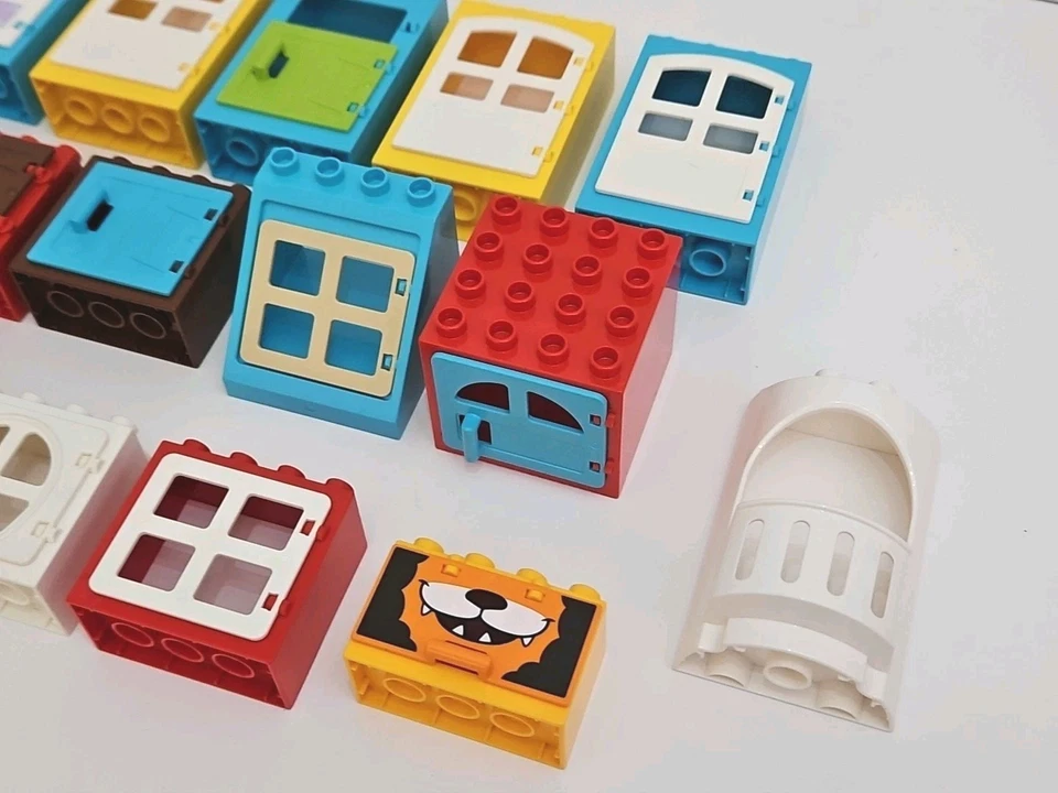 Lego Duplo Window & Door Lot Specialty Pieces Frames Balcony Windows Lot of 16 - Image 2 of 4