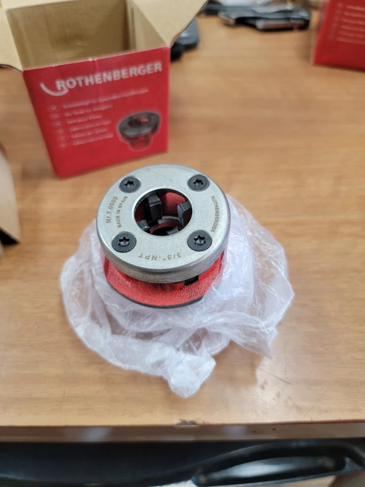ROTHENBERGER 3/8"-NPT Right Hand 70908 Pipe Threading  Dies,NPT,HSS 60PZ85 - Image 4 of 4