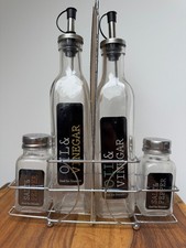Ö- und Essig Cruet Set Oil & Vinegar (Salz &...