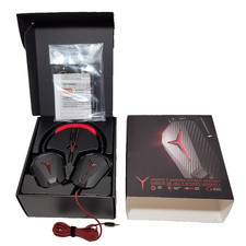 LENOVO Y GAMING STEREO HEADSET GXD0L03745 BLACK/RED New Open Box