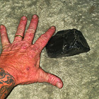 Black Obsidian Rough Unpolished Stone Chunk Mineral Rock Specimen for Cabbing — photo 1