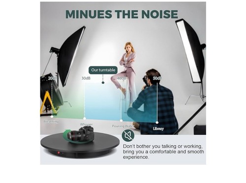 Photography Turntable 24" Motorized Rotating Display Stand 360 Degree + Remote - Picture 6 of 13