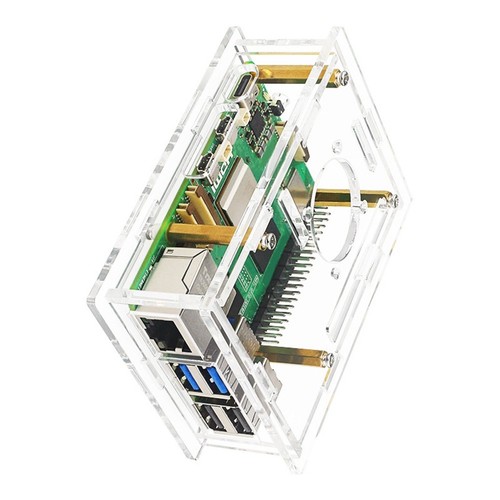 Pour 5 Étui Acrylique Étui Transparent pour Pi 5 B Facile à Utiliser O4E97230 - Photo 4/6