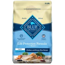 Blue Buffalo Formula Natural Puppy Dry Dog Food with Chicken and Brown Rice