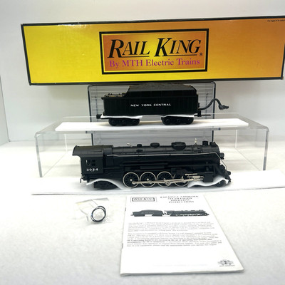 MTH RailKing 30-1165-1 New York Central 4-8-2 L-3 Mohawk PS.2 O Used #3024 BCR