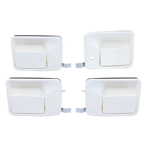 Exterior Olympic White Door Handle Set For Ford Super Duty F250 F350 1999-2016 - Picture 6 of 11