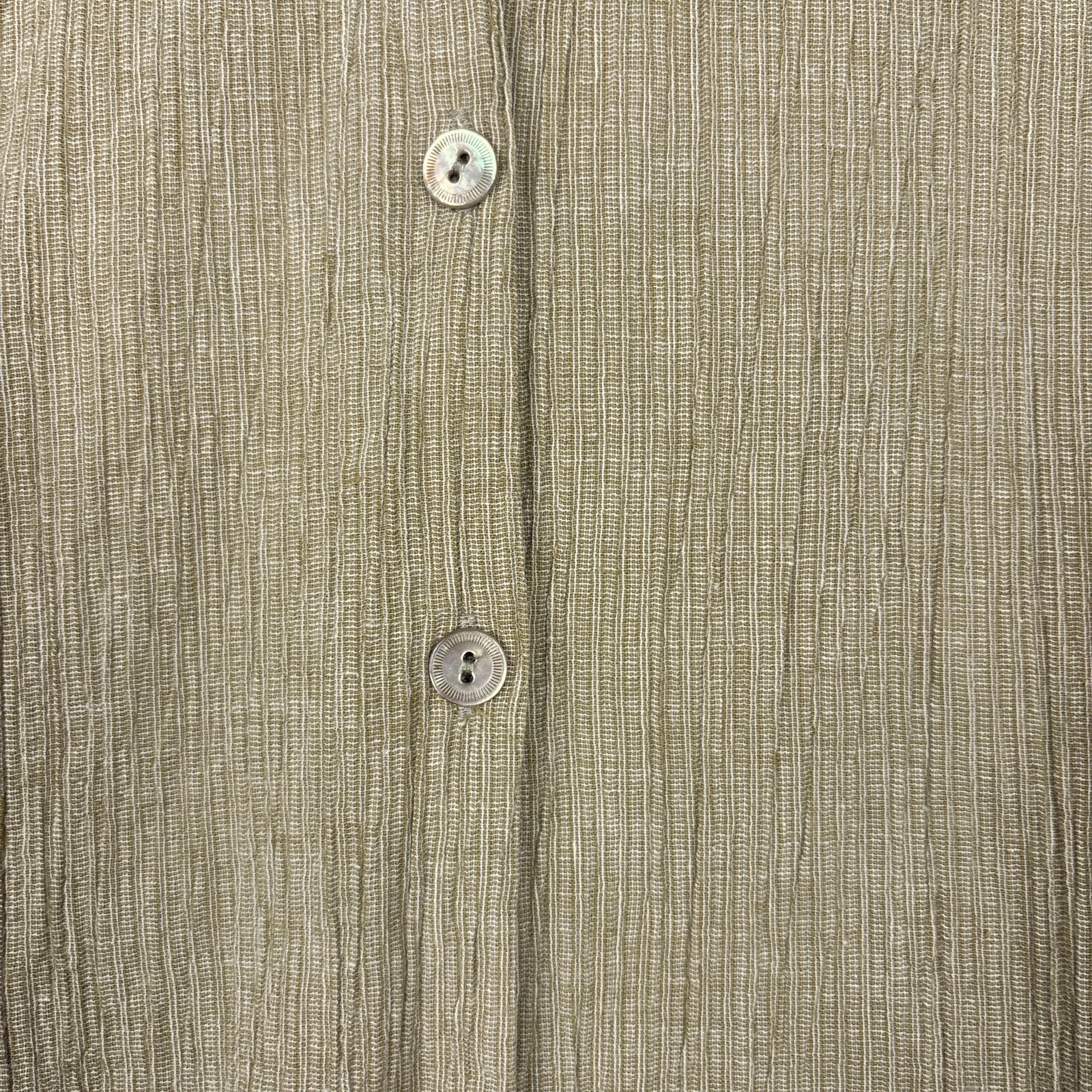 Eileen Fisher Women’s Large Organic Cotton Button Front Sustainable Tunic Top