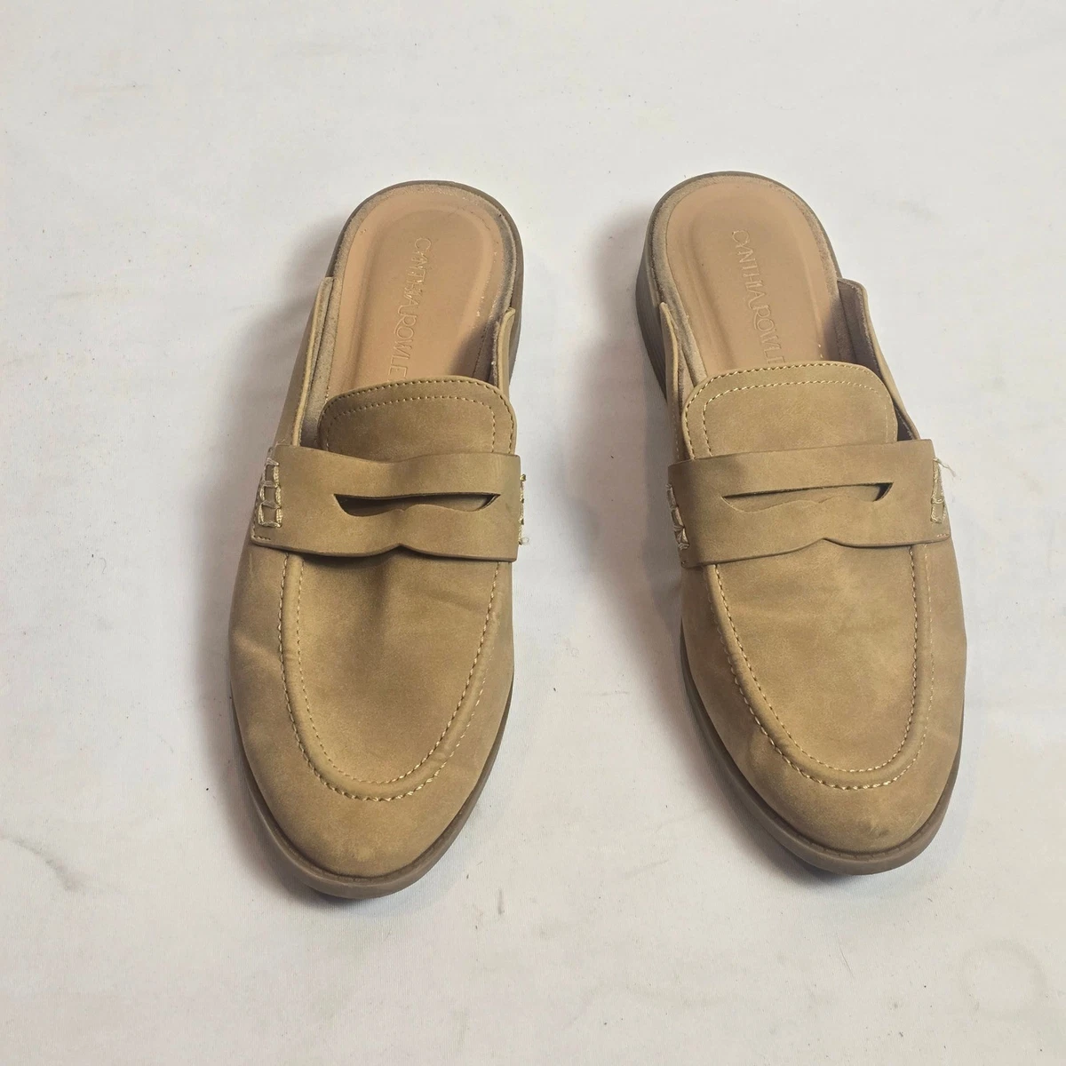 Cynthia Rowley Black Leather Slip-On Loafers with Tan Heel Cynthia Rowley Women main image 3
